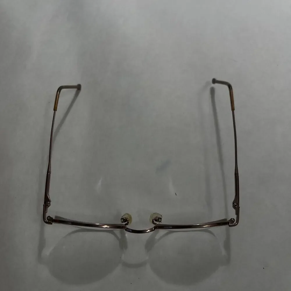 Elle Eyeglasses Rectangle Frames Only EL2587 Color PK 130MM Pink Metal